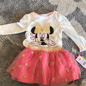New minnie shirt/tutu outfit 18mths